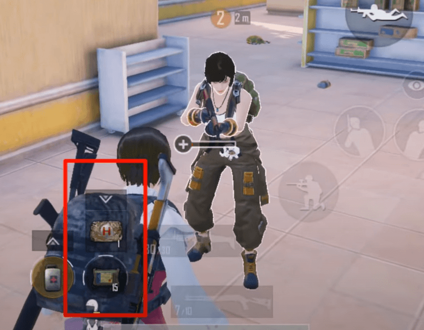 Use the Portable Med Pack to heal your teammate.